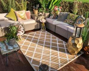 Pre-order 40% off Large Outdoor rugs, Limited stock - Prices from £24 to £29 @ Olive & Sage