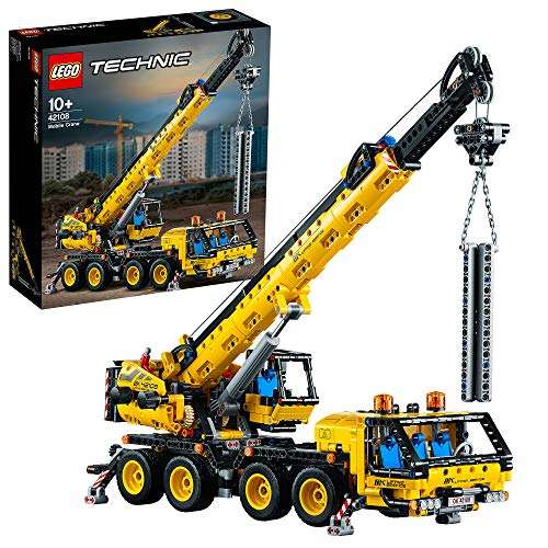 LEGO Technic 42108 Mobile Crane Truck Toy, Construction Vehicles Building Set 72108 £63.99 @ Amazon