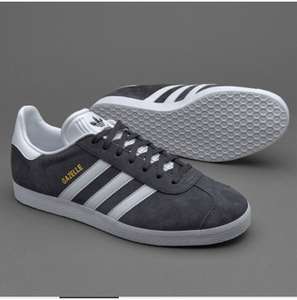 Adidas gazelle mens trainers in grey - £15 (+£4.50 Delivery) @ Pro Direct Soccer