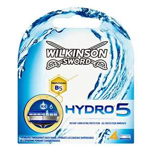 Wilkinson Sword Hydro 5 Men's Razor Blade Refills x 4 - £2.54 (+£4.49 nonPrime) at Amazon