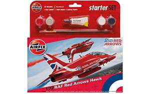 Airfix RAF Red Arrows Hawk starter set - £3.04 (Prime) + £4.49 (non Prime) at Amazon