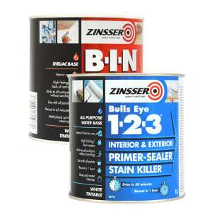 Zinsser B-I-N 1L and Bulls Eye 1-2-3 1L primers double pack £29.99 (Free Collection) @ Brewers