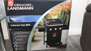 Grillchef BY Landmann 3 Burner Gas BBQ with cover and Bottle opener - For club card holders £125 Instore @ Tesco (Batley)