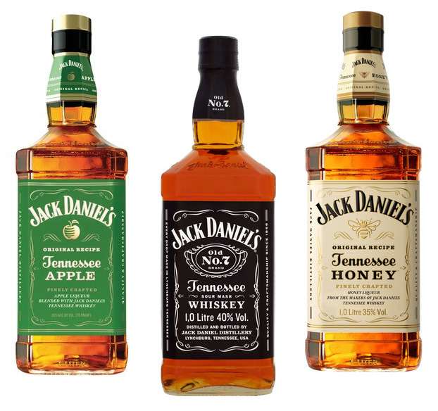 Jack Daniel's 1L Tennessee Whiskey / Apple / Honey - £20 (Clubcard) @ Tesco