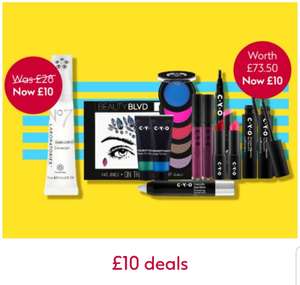 £10 Deal on Oral-B, Sleek ,CYO Bundles ,Glo32,Olay ,NYX ,pantene ,Buy 2No7 selected products get free gift,+ Free Click and collect @ boots