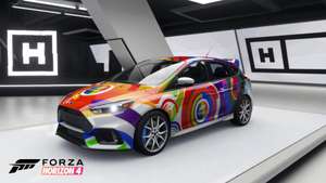 FREE XBOX 2021 Forza Rainbow livery Ford Focus RS for Forza Horizon 4 and Forza Motorsport 7