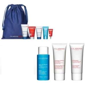2 Free Gifts when you buy 2 selected Clarins 1 To Be Skincare Online only + Click and Collect £1.50 @ Boots