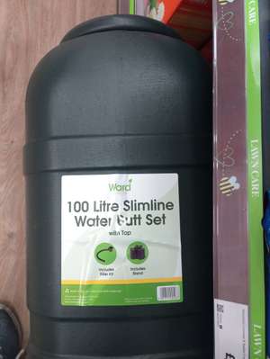 Slimline water butt 100L including stand, tap and diverter £19 in store @ Morrisons (Plymouth)