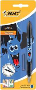 BIC Easy Clic Fountain Pen with Blue Ink Cartridge - Random Model 71p (+£4.49 Non Prime) @ Amazon