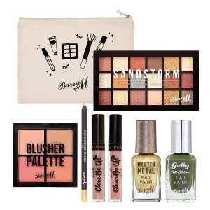 Barry M Golden Tones Makeup Goody Bag + Free Take a Brow Brow Gel £17.50 + Free delivery using code @ Barry M