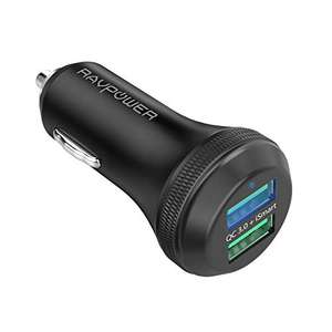 RAVPower Fast Charging 40W Car Charger - £7.64 (+£4.49 non-prime - Sold by RAVPower official and Fulfilled by Amazon