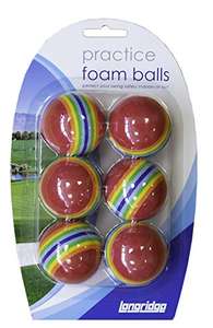 Longridge Foam Practice Golf Balls 6 Pack £1.18 (Prime) + £4.49 (non Prime) at Amazon
