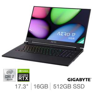 GIGABYTE AERO 17 HDR, Intel Core i7, 16GB RAM, 512GB SSD, NVIDIA GeForce RTX 2070 Gaming Laptop £1849.99 del (Membership Required) @ Costco