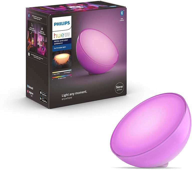 Philips Hue Go 2.0 White & Colour Ambiance Smart Portable Light with Bluetooth £48.80 with code (UK Mainland) @ AO / eBay