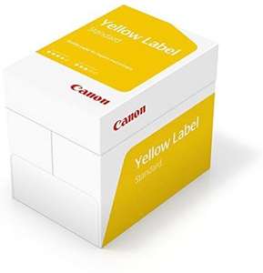 Canon Yellow Label A4 80gsm Paper - Box of 5 Reams (5x500 Sheets) - £13.38 (+£4.49 Non Prime) @ Amazon