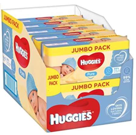 (10x56pk) x 2 Huggies pure wipes Cases £10 instore @ Farmfoods