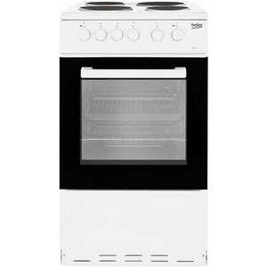 Beko KS530W Electric Cooker with Solid Plate Hob 50cm White - £151.20 delivered with code @ AO / ebay