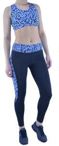 Activewear Leggings Yoga Pants Printed Mid Waist XS (UK 8) 99p / Sports Bra XS (UK 8) 99p delivered @ athletic_sportswear / ebay