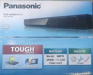 Refurbished Panasonic DVD-S500EB-K Black Region 2 (UK) DVD/CD Player £11.99 delivered @ uk-tech-spares / ebay