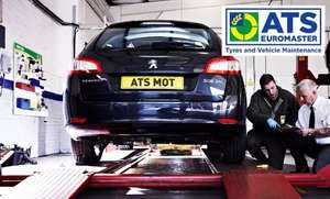 MOT test, vehicle and battery health check and 10% off repairs £18.49 at Groupon ATS Euromaster MOT