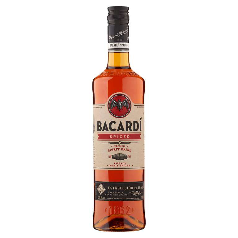 Bacardi Spiced Rum 1L (35% vol) - £17 (Clubcard price) at Tesco
