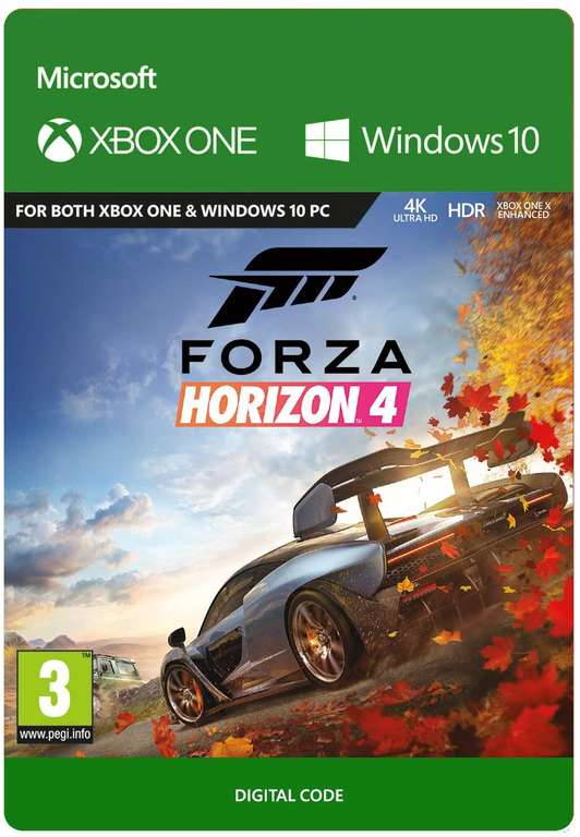 Forza Horizon 4 Xbox One & PC Download Code - £12.49 @ Amazon (Prime Members Only)