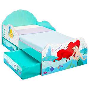 HelloHome Disney Princess Ariel Kids toddler bed (143cm x 77cm x 63cm) in aqua, with fabric storage drawers for £105.99 delivered @ Amazon