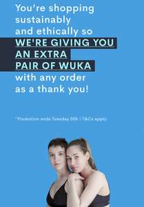 Get A Free Pair Of Wuka Period Pants Basic Medium Flow With Any Purchase @ Wuka