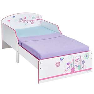 Flowers and Birds Kids Toddler Bed by HelloHome £73.99 Prime Exclusive @ Amazon