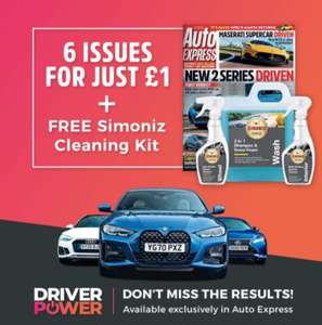 Auto Express Car Magazine Plus Simoniz Cleaning Kit £1 for 6 issues (Subscription) @ Magazine subscriptions