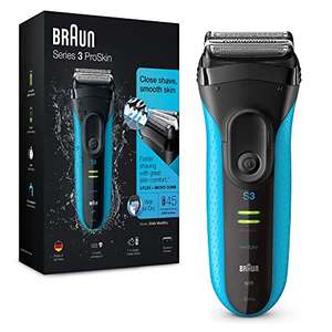 Braun Series 3 ProSkin 3040s Electric Shaver, Wet and Dry Electric Razor/Trimmer , Black/Blue - £39.98 Amazon Prime Exclusive