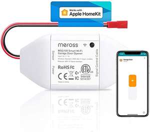 Meross Smart Garage Door Opener Remote Control Add-On - compatible with voice assistants for £27.39 delivered @ Meross Home EU / Amazon