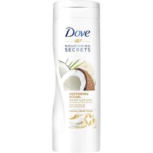 Dove Nourishing Coconut Oil & Almond Milk Body Lotion 400ml - £2.80 (Free Click & Collect) @ Superdrug