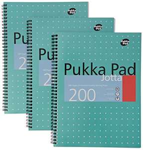 Pukka Pads A4 Metallic Jotta Wirebound Notebook (Pack of 3), White - £4.78 (+£4.49 non prime) @ Amazon