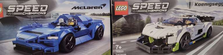 LEGO Speed Champions Koenigsegg and McLaren Elva - £12 Instore @ Sainsbury's (West Hove)