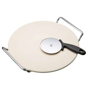 World of Flavours Italian Pizza Stone Set with 32cm Stone, Stand and Pizza Cutter £9.95 + £3.50 Delivery @ Harts Of Slur