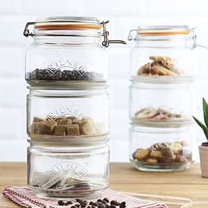 Kilner Stackable Storage Jar Set, 17.5 x 17.5 x 32 cm - £12.30 (+£4.49 non-prime) Usually dispatched within 2 to 5 weeks @ Amazon