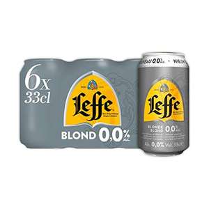 Leffe Blonde 0.0% Alcohol Free Blonde Ale - 24 330ml Cans £17.16 (+£4.49 non-prime) @ Amazon