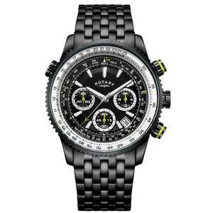 Rotary Men's Stainless Steel Watch in Silver, or Black £49.99 click & collect at Argos