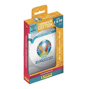 Panini UEFA Euro 2020 Sticker Collection Pocket Tin +10 Sticker packs £7.19 (+£4.49 non-prime) by Amazon