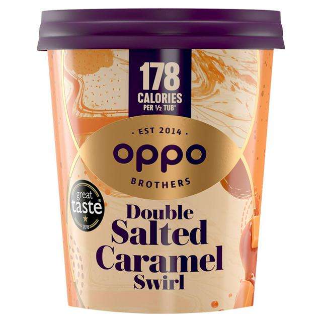 Oppo Ice Cream 475Ml - all varieties £0.50 (with Code and Clubcard) @ Tesco online only