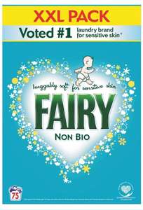 Fairy Non-Bio Washing Powder - 75 Washes 4.875kg £9.99 @ Home Bargains