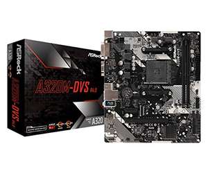 ASRock AMD A320M DVS R4.0 Ryzen AM4 Micro ATX Motherboard, £27.63 at Amazon
