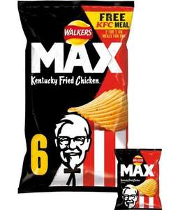 Walkers Max Crunch KFC Zinger 9 x 140g bags £1.50 (Membership Required) at Company Shop Middleton