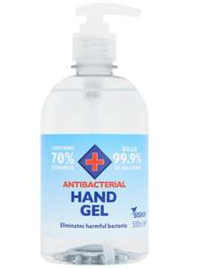 1 litre (2x500ml) Siskin hand sanitizer gel 70% ethanol 25p instore @ Cancer Research (Chester)