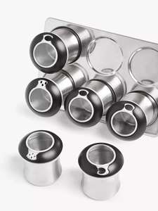 John Lewis & Partners Professional Stainless Steel Freestanding Magnetic Spice Rack, 6 Jars £10 (£2 collection) @ John Lewis & Partners