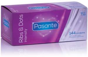 Pasante Ribs & Dots (Intensity) Condoms - Pack of 144 - £12.63 Prime / +£4.49 non Prime @ Amazon