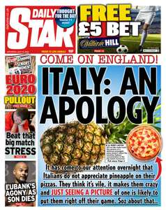 £5 Bet at William Hill shops with the Daily Star - 90p