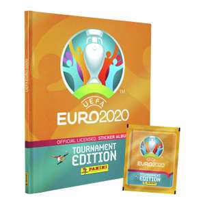 UEFA Euro 2020 Panini Hard Cover Album and 18 Sticker Packs - £15 + free Click and Collect @ Argos