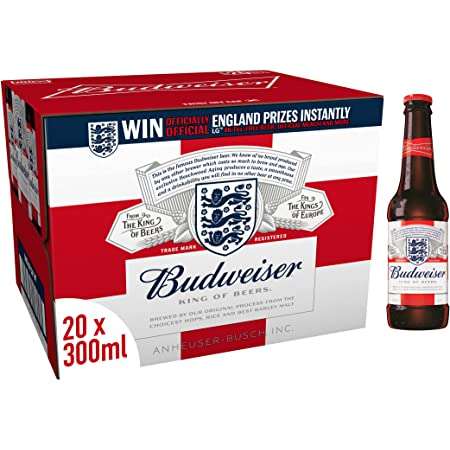 20x 300ml Budweiser Beer £9.99 at Lidl